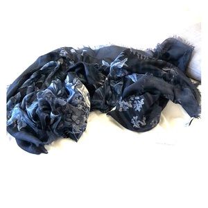 Salvatore Ferragamo Silk/Cashmere Scarf